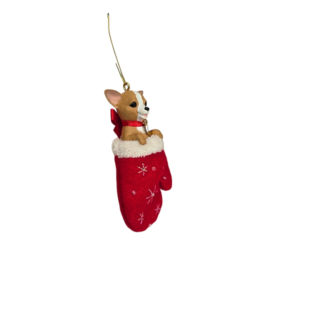 NEW Hallmark Keepsake 2006 Ornament Puppy Love Series Chihuahua In Mitten No. 16 - Picture 2 of 5